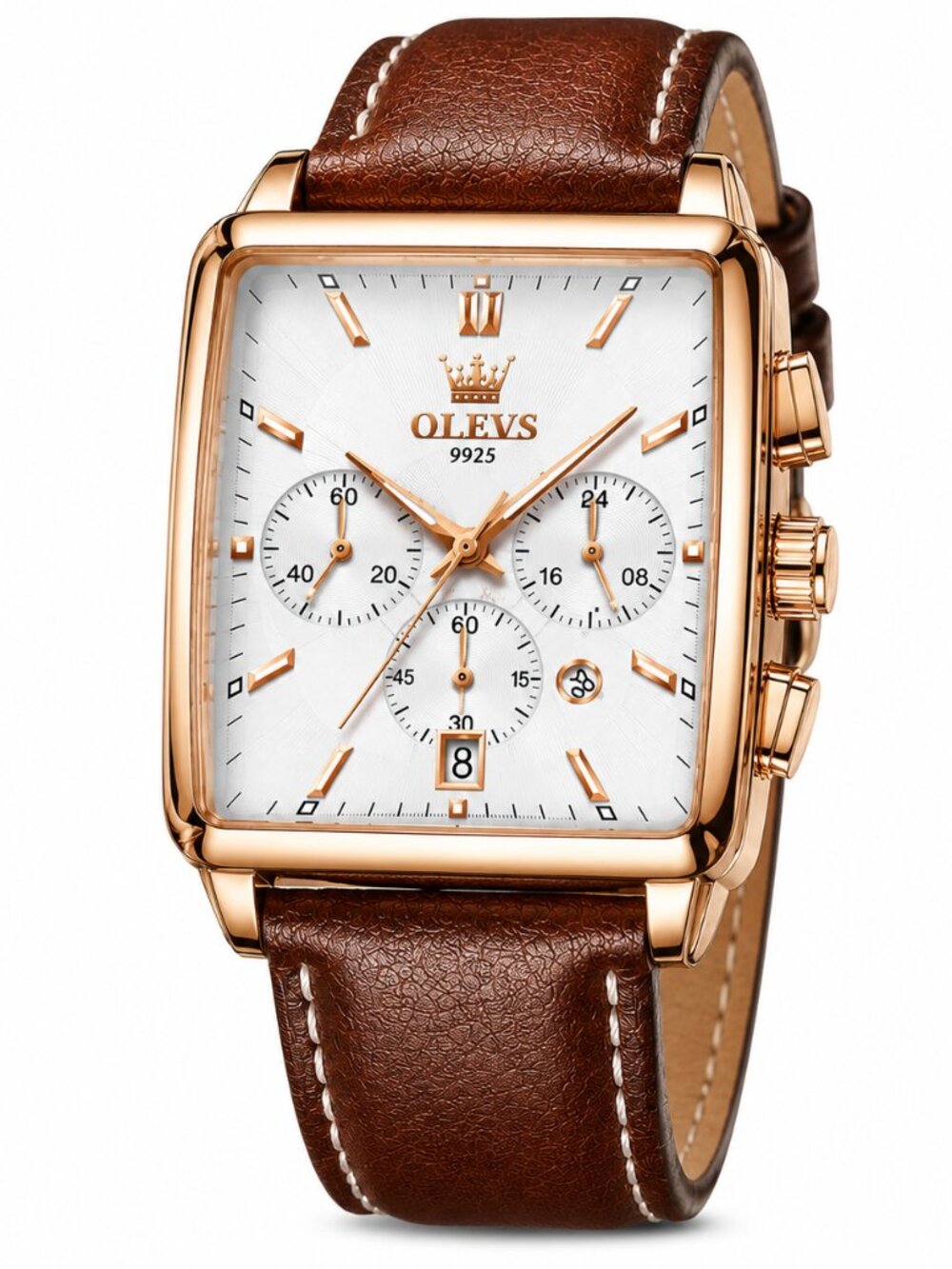 WA-12--OLEVS Men's Luxury Square Watch Model 9925